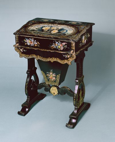 Sewing table and desk, c.1865 by English School